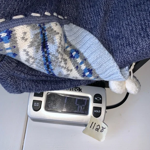 Vintage Ugly Christmas Sweater Mittens Cardigan - Picture 5 of 13